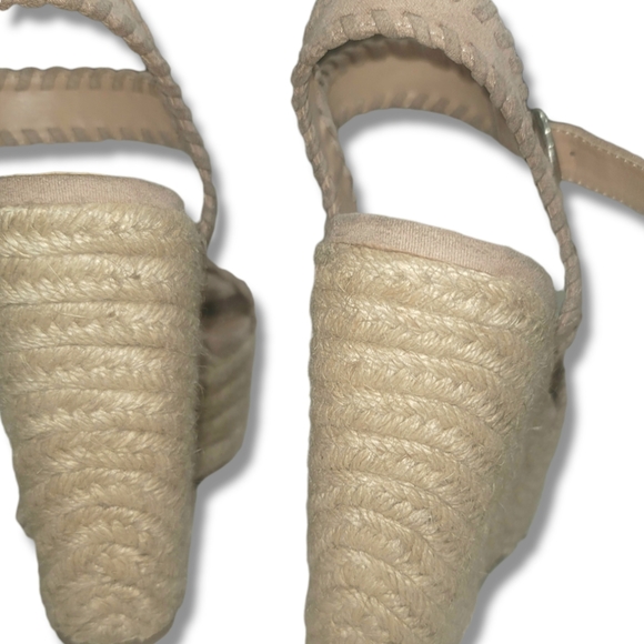 Just Fab Tan Wedge Suefe - Picture 3 of 3